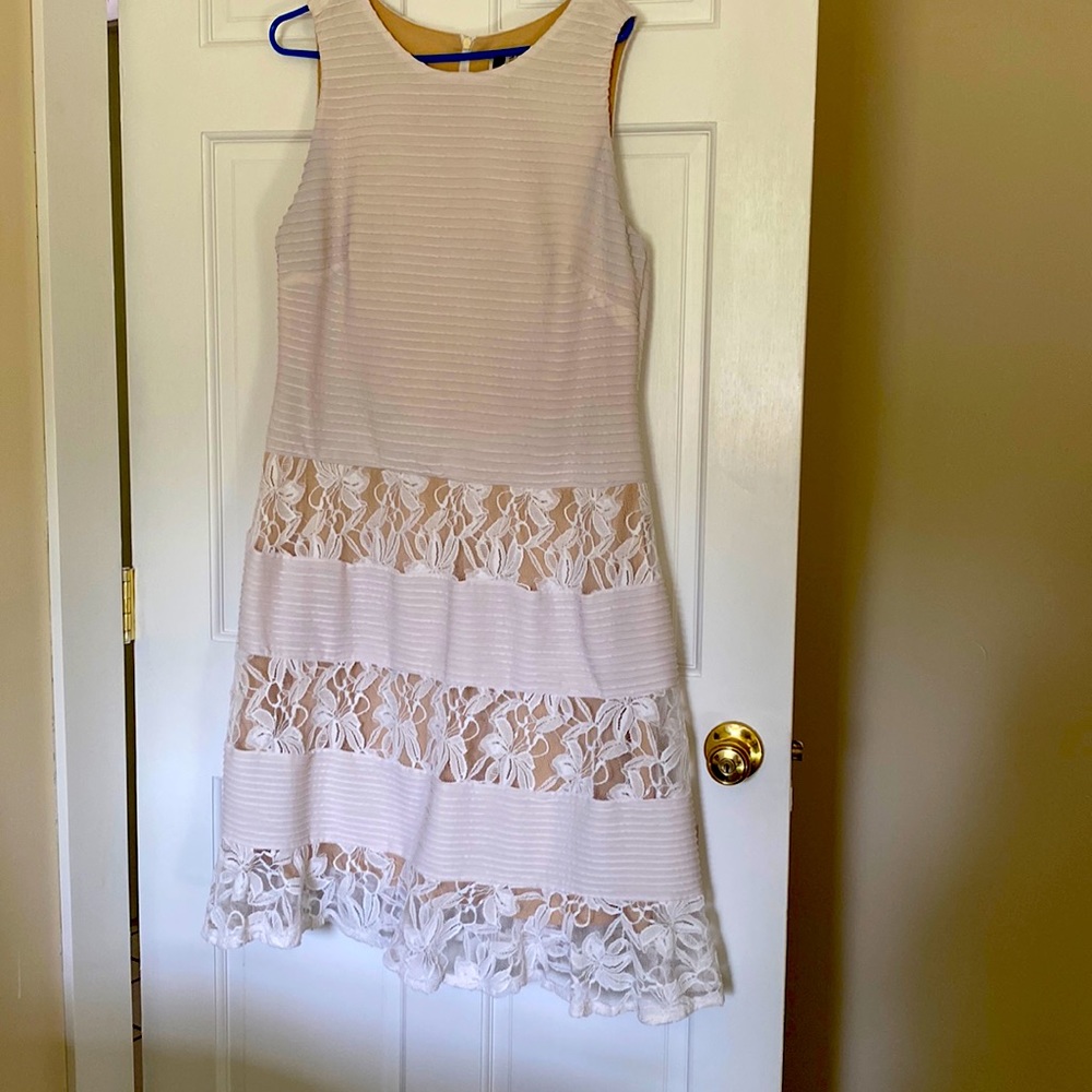 White lace dress